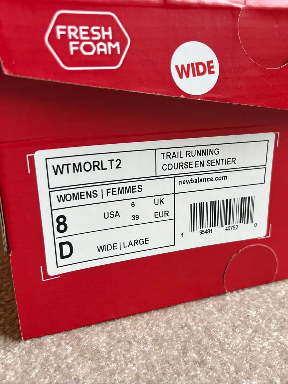 New Balance Women’s More Trail v2 Shoes, Size 8 wide